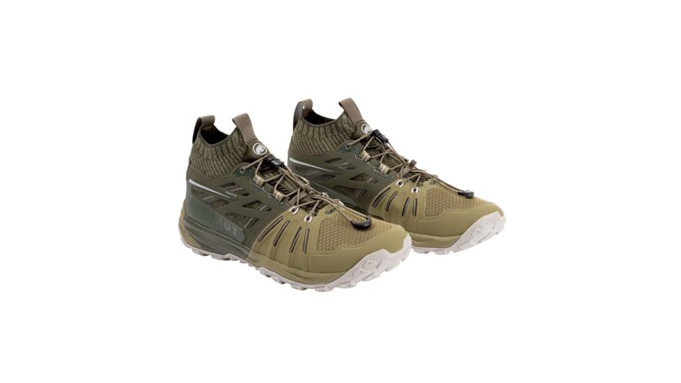 Mammut Saentis Knit Low Shoes - Mens, Olive/Dark Olive, 12.5, 3030-03390-40084-1115