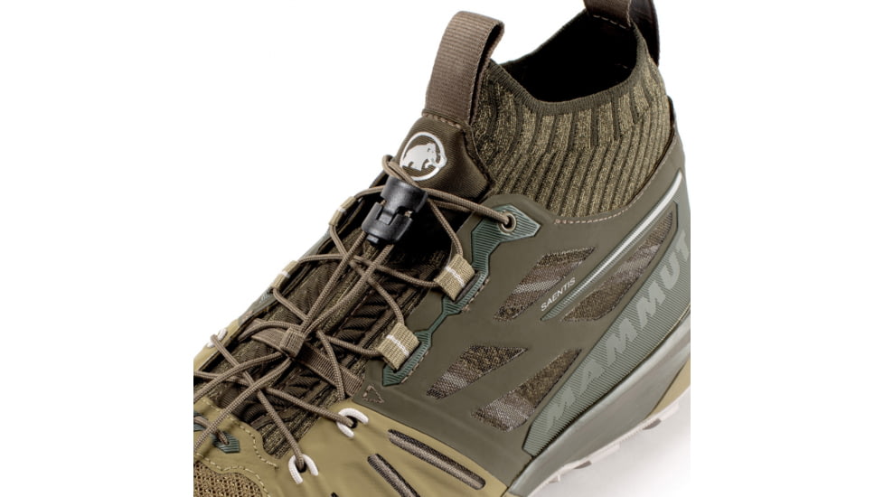 Mammut Saentis Knit Low Shoes - Mens, Olive/Dark Olive, 12.5, 3030-03390-40084-1115