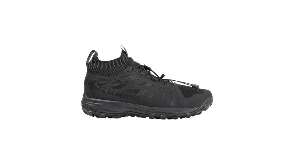 Mammut Saentis Knit Low Trailrunning Shoes - Mens, Black/Phantom, 10 US, 3030-03390-00189-1090