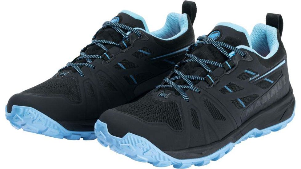 Mammut Saentis Low Hiking Shoes - Womens, Black/Whisper, 8 US, 3030-03440-00089-1065