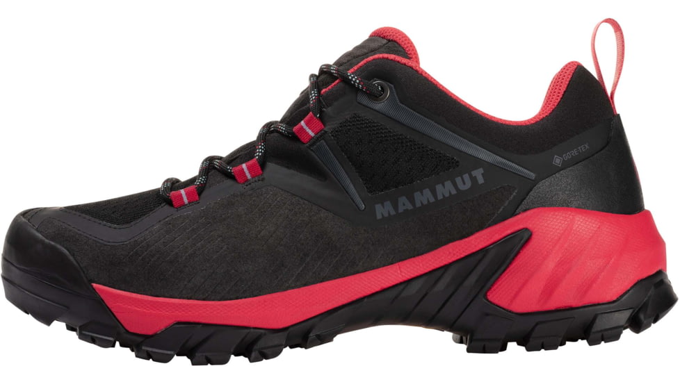 Mammut Sapuen Low GTX Hiking Shoes - Womens, Black/Sunset, US 8, 3030-04270-00576-1065