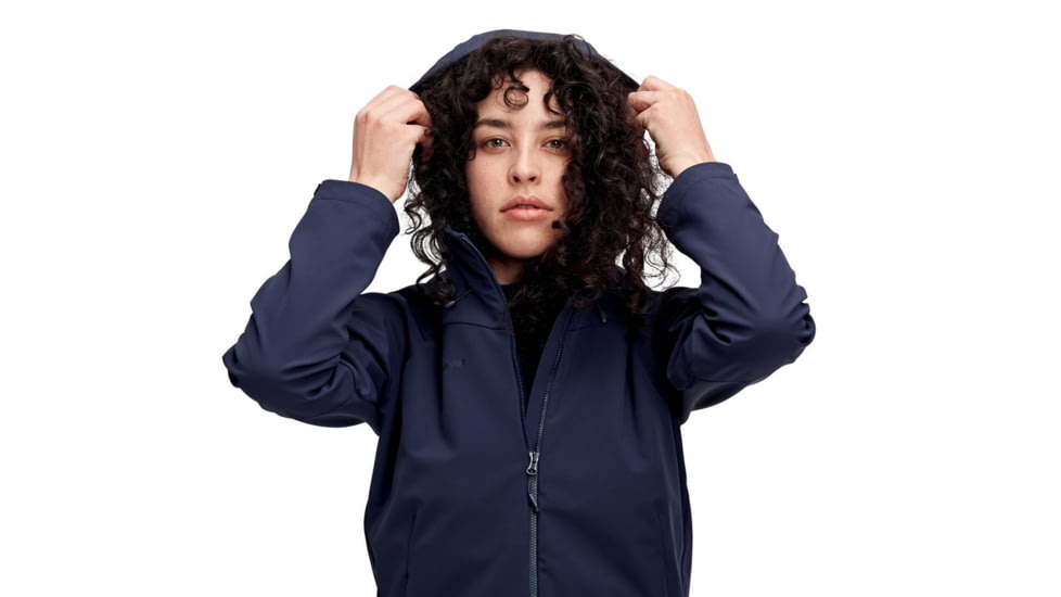 Mammut Sapuen SO Hooded Jacket - Women's, Peacoat, Extra Large, 1011-01060-50125-116