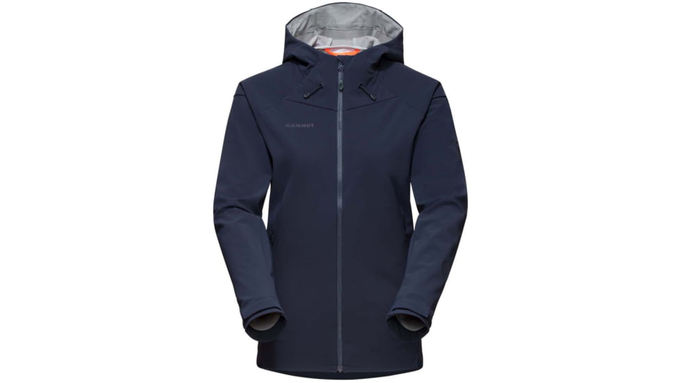 Mammut Sapuen SO Hooded Jacket - Womens, Marine, Large, 1011-01060-5118-115