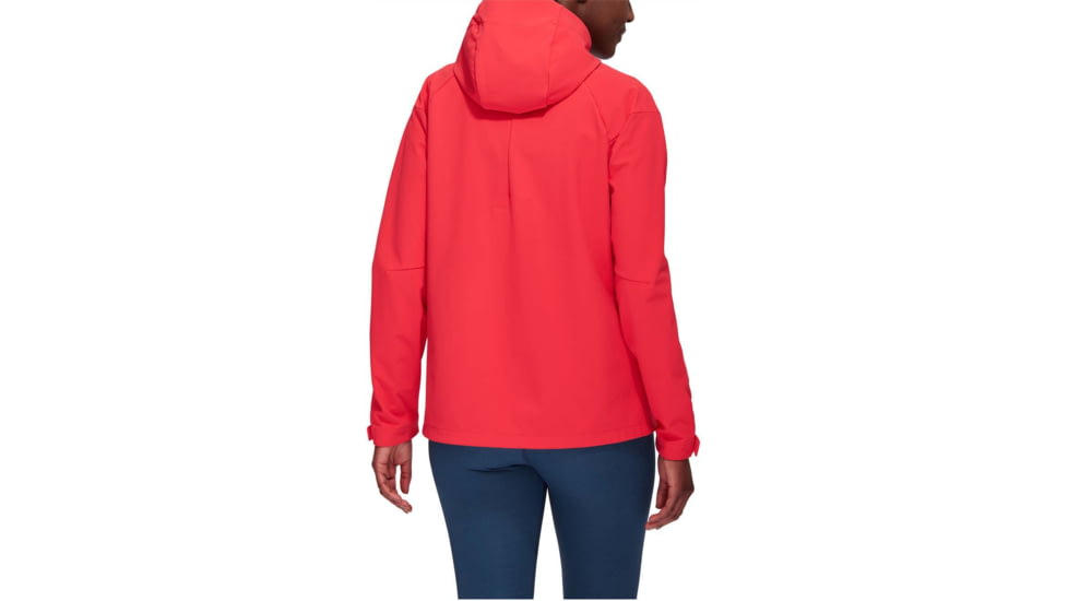 Mammut Sapuen SO Hooded Jacket - Womens, Sunset, Small, 1011-01060-3500-113