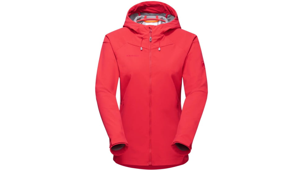 Mammut Sapuen SO Hooded Jacket - Womens, Sunset, Small, 1011-01060-3500-113