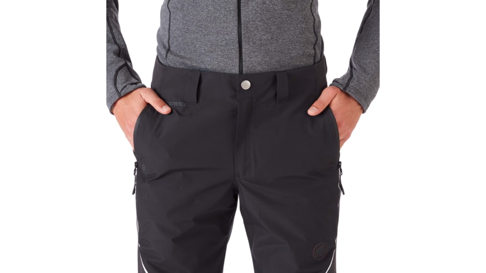 Mammut Scalottas Hardshell Thermo Pants - Mens, Black/Phantom, 36, 32, 1020-12480-00189-52-10