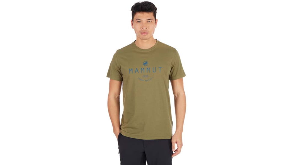 Mammut Seile T-Shirt - Mens, Olive Prt1, Large, 1017-00970-40079-115