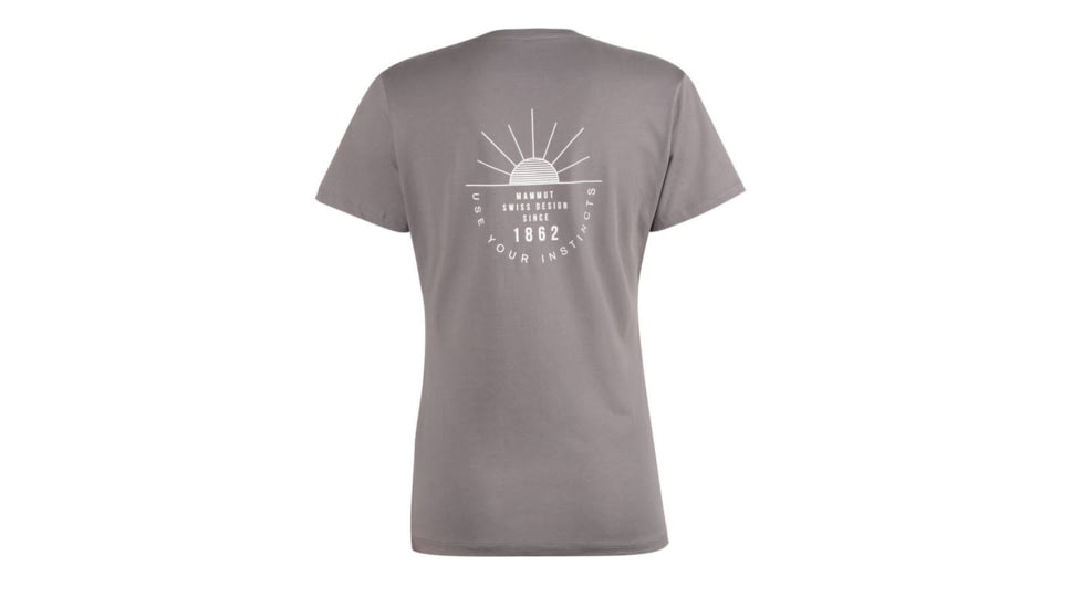 Mammut Seile T-Shirt - Womens, Shark PRT1, Extra Large, 1017-00981-00423-116