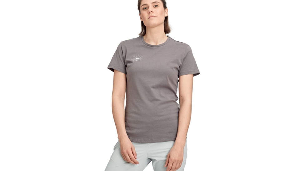 Mammut Seile T-Shirt - Womens, Shark PRT1, Extra Large, 1017-00981-00423-116