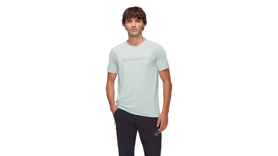 Mammut Selun FL Logo T-Shirt - Mens, Silver Sage, M, 1017-05050-1288-114