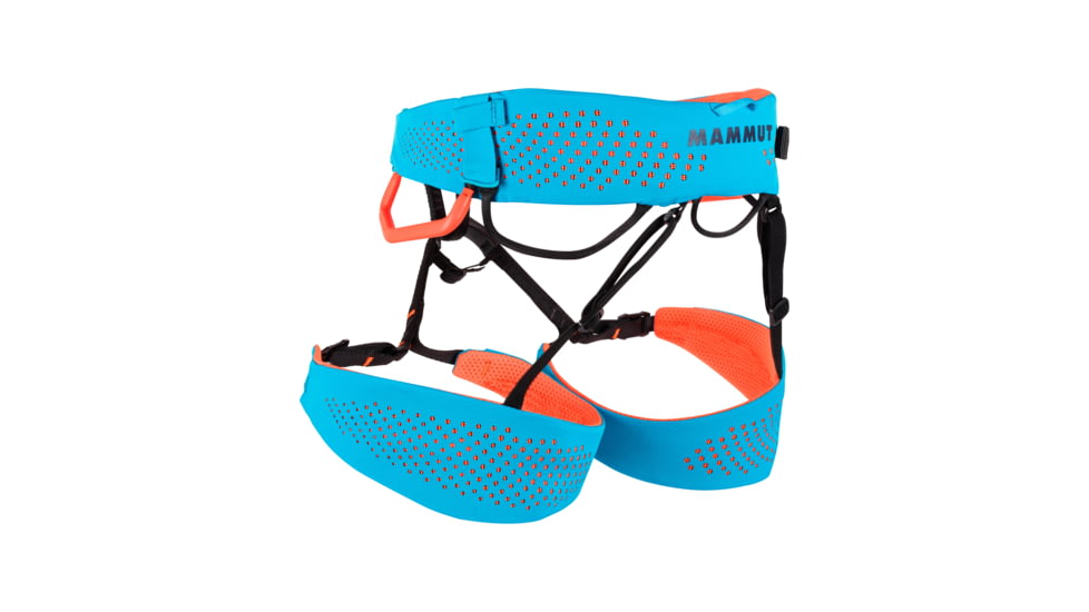 Mammut Sender Fast Adjust Harness, Ocean/Safety Orange, Extra Small, 2020-00960-50345-110