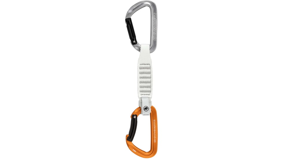 Mammut Sender Keylock 12 cm Quickdraw, Light Grey/Gold, 12 cm, 2040-02701-33272-74
