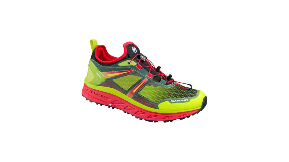 Mammut Sertig Advanced Low Trail Running Shoes - Men's, Sprout/Magma, 10 3040-00730-4608-1100