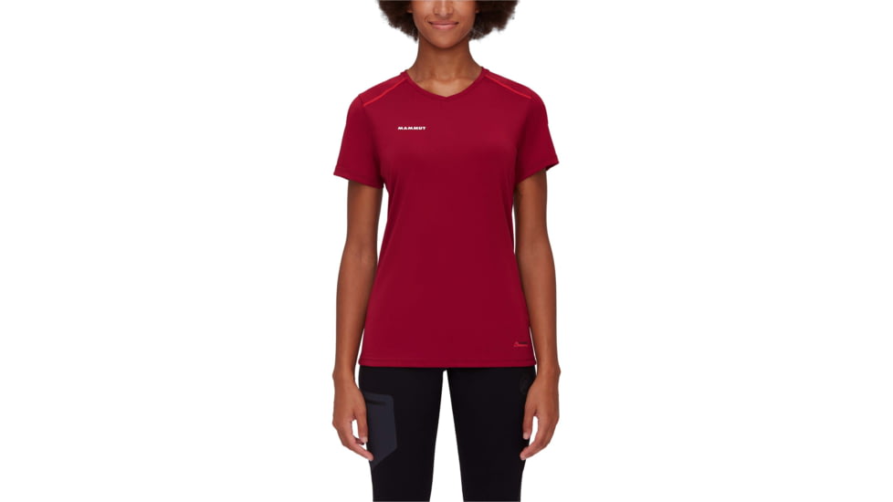 Mammut Sertig T-Shirt - Womens, Blood Red/Hot Red, Large, 1017-00140-3718-115