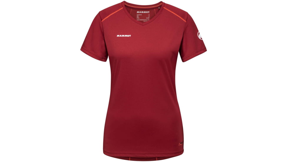 Mammut Sertig T-Shirt - Womens, Blood Red/Hot Red, Large, 1017-00140-3718-115