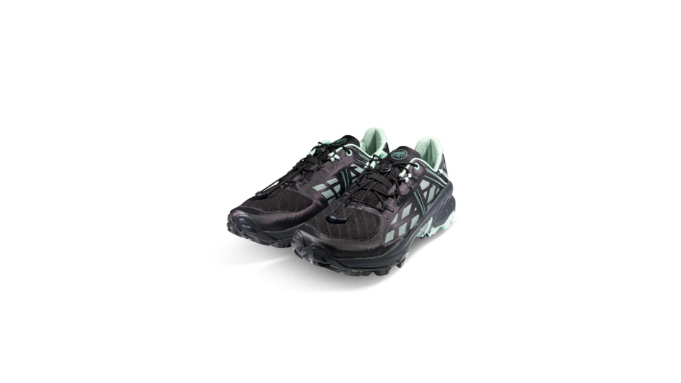 Mammut Sertig TR Low GTX Trail Running Shoes - Womens, Black-Dark Jade, US 8.5, 3030-05010-00705-1070