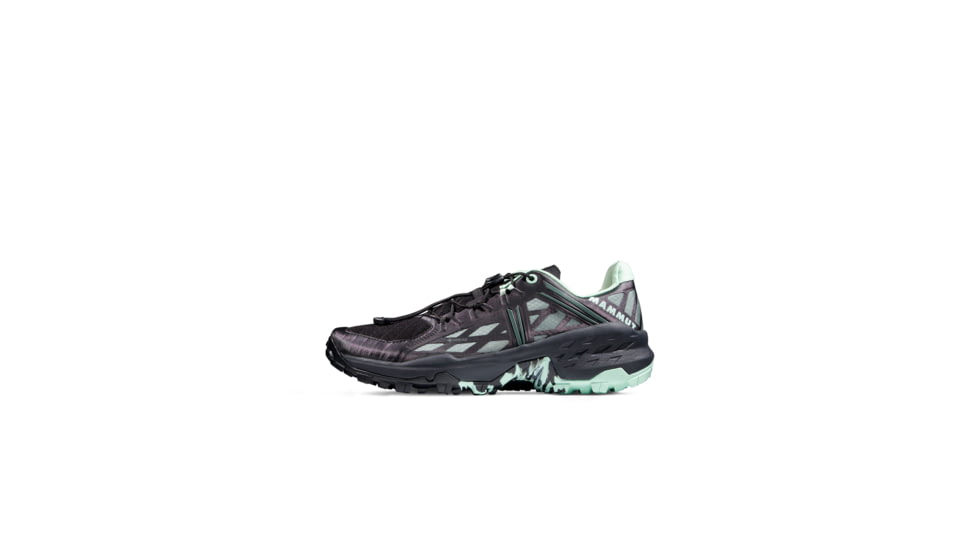 Mammut Sertig TR Low GTX Trail Running Shoes - Womens, Black-Dark Jade, US 8.5, 3030-05010-00705-1070
