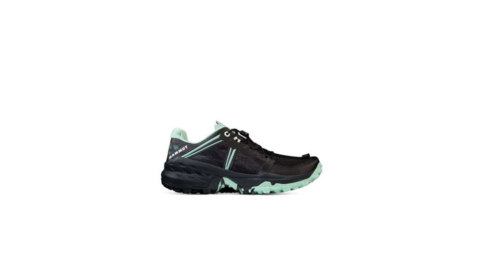 Mammut Sertig TR Low Running Shoes - Womens, Black-Neo Mint, US 8.5, 3030-04950-00733-1070
