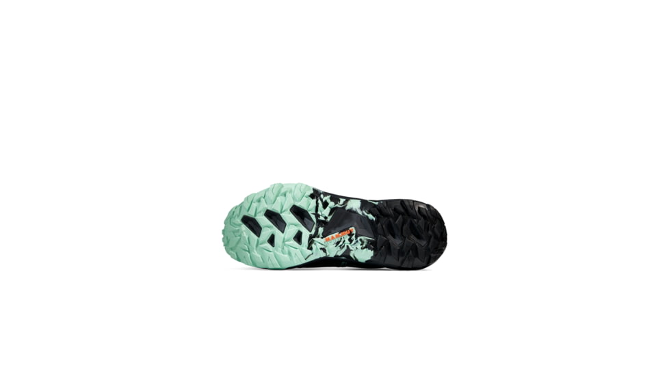 Mammut Sertig TR Low Running Shoes - Womens, Black-Neo Mint, US 8.5, 3030-04950-00733-1070