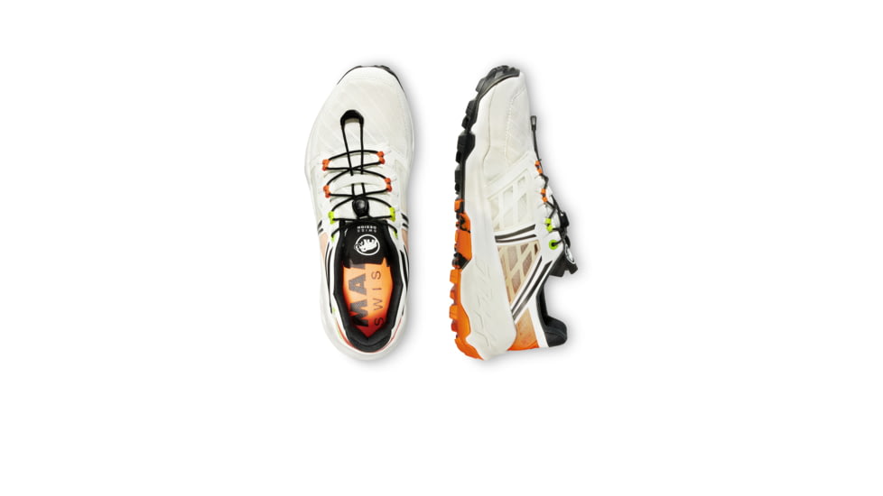 Mammut Sertig TR Low Running Shoes - Womens, White-Dark Tangerine, US 8.5, 3030-04950-00727-1070