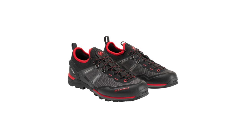 Mammut SHED, Alnasca Knit Low Hiking Shoe - Mens, Black/Magma, 9.5 US, 3020-06050-00093-1085-DEMO