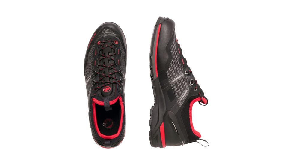 Mammut SHED, Alnasca Knit Low Hiking Shoe - Mens, Black/Magma, 9.5 US, 3020-06050-00093-1085-DEMO