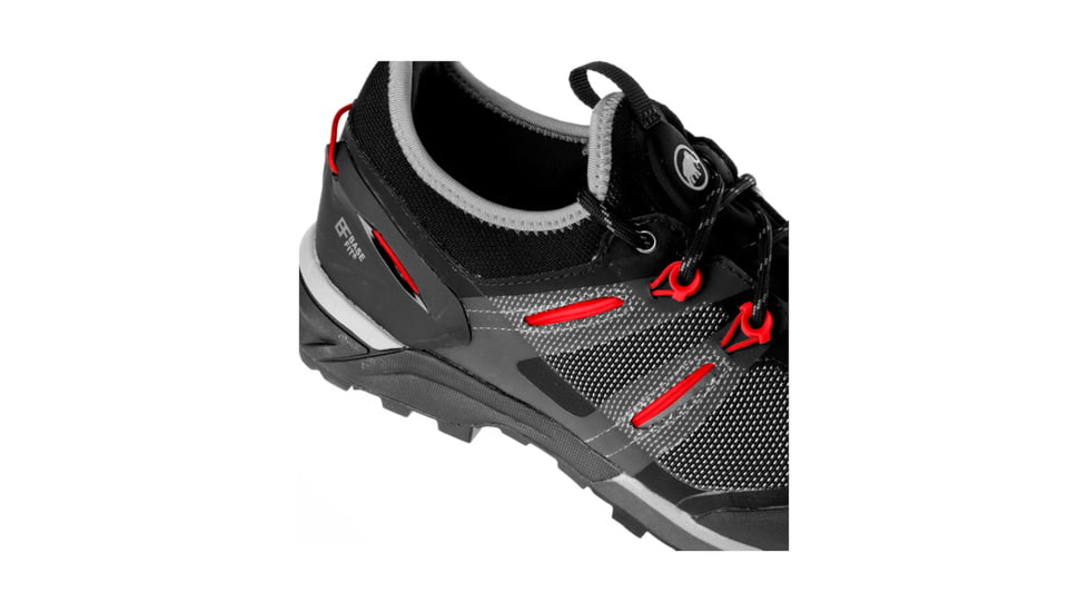 Mammut Alnasca Knit Low Boot - Women's, Black/Dark Barberry, 6.5, 3020-06060-00092-1050