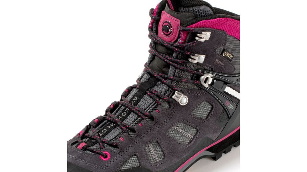 Mammut SHED, Ayako High GTX Mountaineering Boot - Womens, Dark Titanium/Dark Pink, 8 US, 3020-05440-1055-DEMO