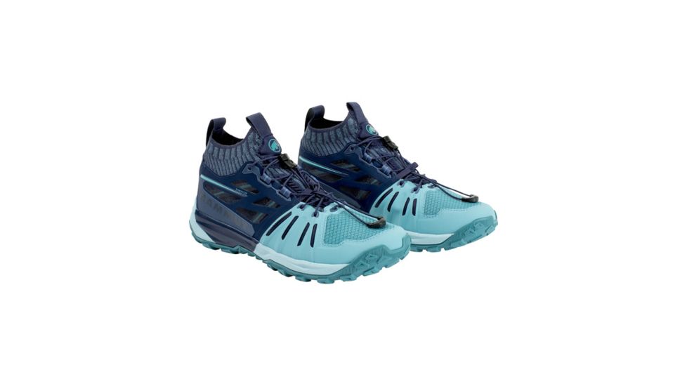 Mammut SHED, Saentis Knit Low Running Shoe - Womens, Waters/Peacoat, 7 US, 3030-03400-50148-1055-DEMO