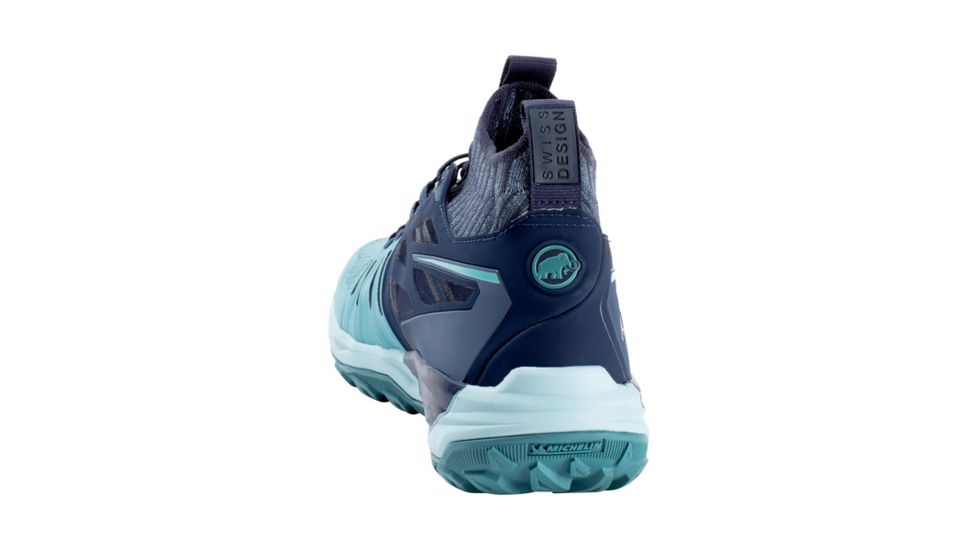 Mammut SHED, Saentis Knit Low Running Shoe - Womens, Waters/Peacoat, 7 US, 3030-03400-50148-1055-DEMO