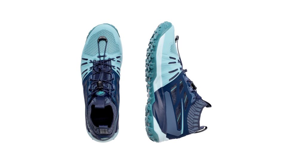 Mammut SHED, Saentis Knit Low Running Shoe - Womens, Waters/Peacoat, 7 US, 3030-03400-50148-1055-DEMO