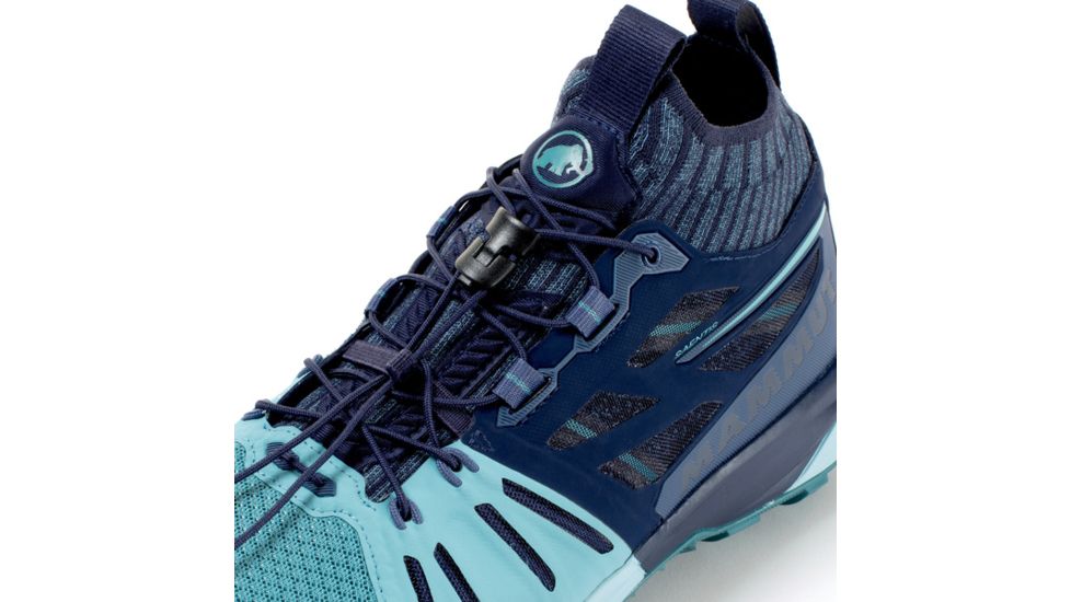 Mammut SHED, Saentis Knit Low Running Shoe - Womens, Waters/Peacoat, 7 US, 3030-03400-50148-1055-DEMO