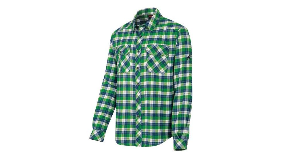 Mammut Shepody Shirt Long - Men's-Amazon/White-Large