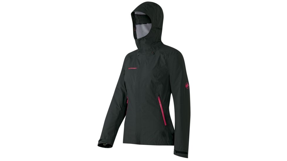 Mammut Silvretta Jacket - Womens-Black/Raspberry-Large