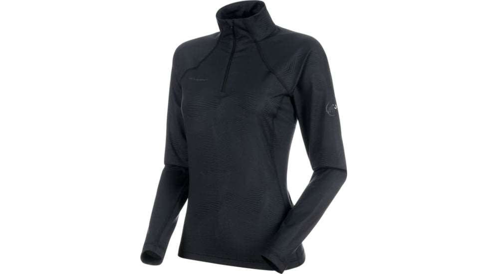 Mammut Snow Midlayer Half Zip Pull - Womens, Black-Black, Extra Small, 1010-21960-0052-112