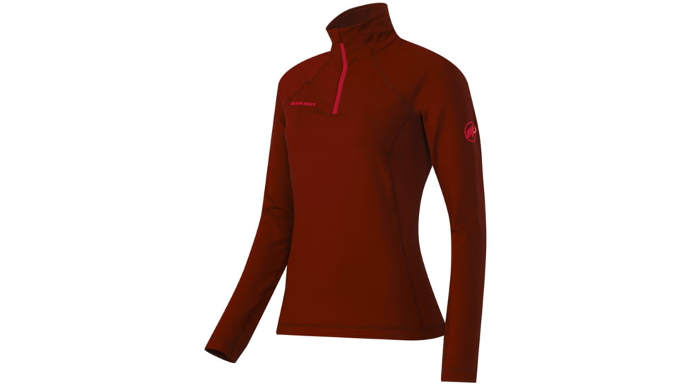 Mammut Snow ML Half Zip Pull - Women's-Maroon-Large