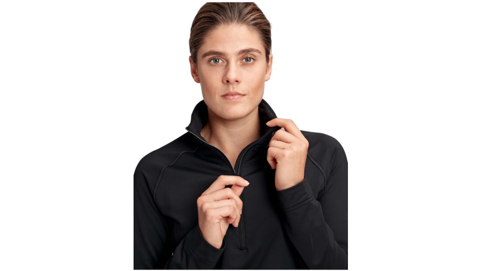 Mammut Snow ML Half Zip Pull - Womens, Black, Small, 1014-02410-0001-113