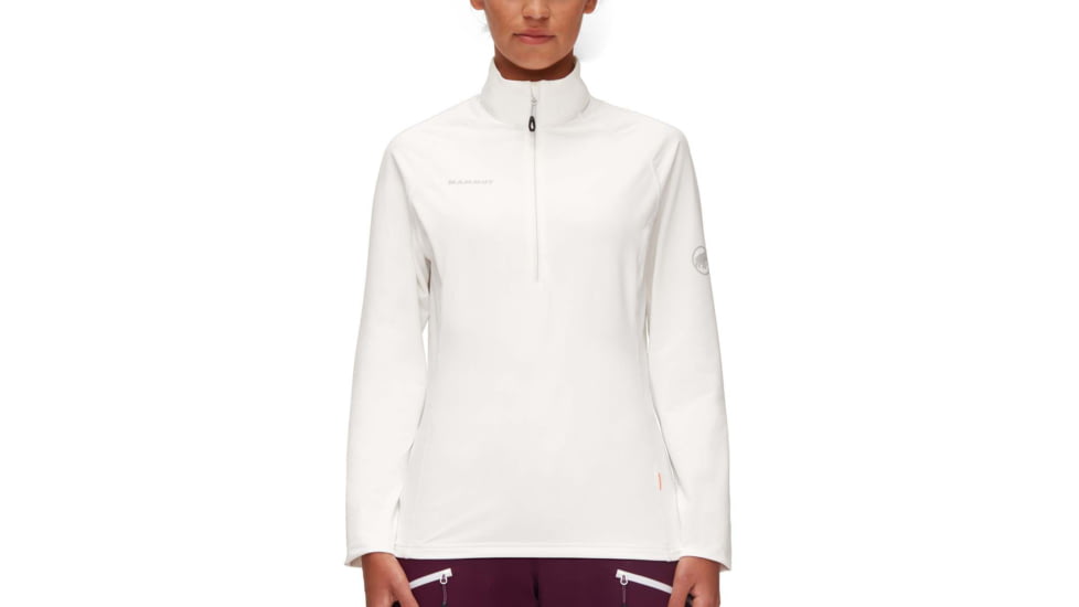 Mammut Snow ML Half Zip Pull - Womens, Bright White, Large, 1014-02410-00229-115