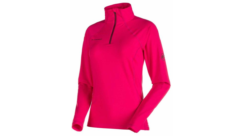 Mammut Snow ML Half Zip Pull Womens Fleece Jacket - Womens, Magneta, Small, 1010-21960-3418-113