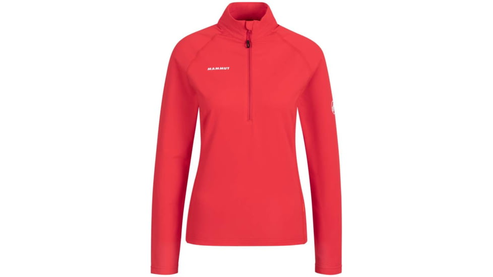 Mammut Snow ML Half Zip Pull - Womens, Sunset, Large, 1014-02410-3500-115
