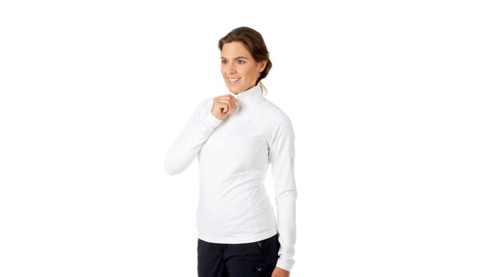 Mammut Snow ML Half Zip Pull - Womens, White, S, 1010-21960-0243-113