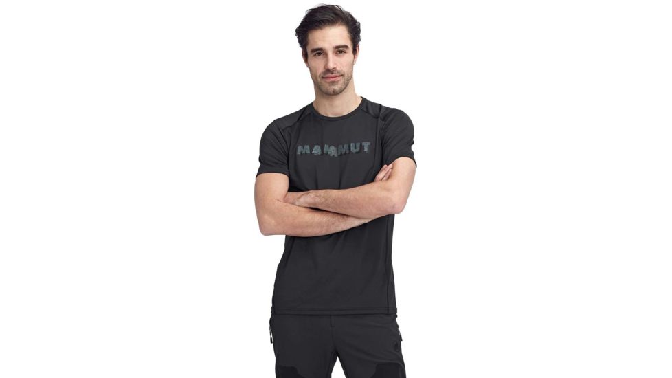 Mammut Splide Logo T-Shirt - Mens, Black, Extra Large, 1017-00222-0001-116