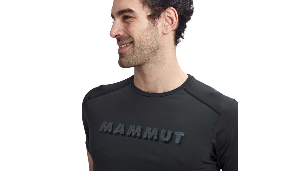 Mammut Splide Logo T-Shirt - Mens, Black, Extra Large, 1017-00222-0001-116