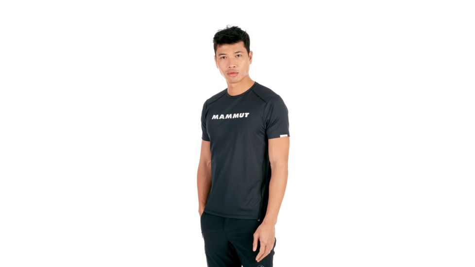 Mammut Splide Logo T-Shirt - Mens, Black, Large, 1017-00221-0001-115