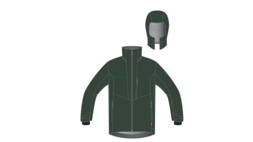 Mammut Stoney HS Jacket - Mens, Woods, Small, 1010-28150-40135-113