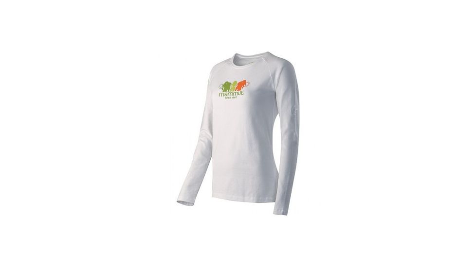 Mammut Sufina Longsleeve - Women's-White/Kiwi-Small