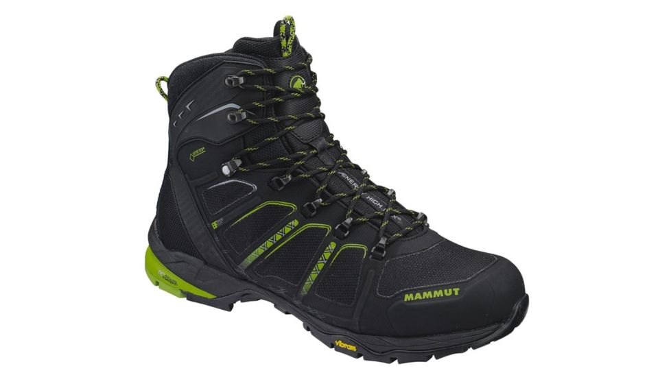 Mammut T Aenergy High GTX Trail Runnung Shoes - Men's, Black-Sprout, US 9, 3020-05570-00135-1080