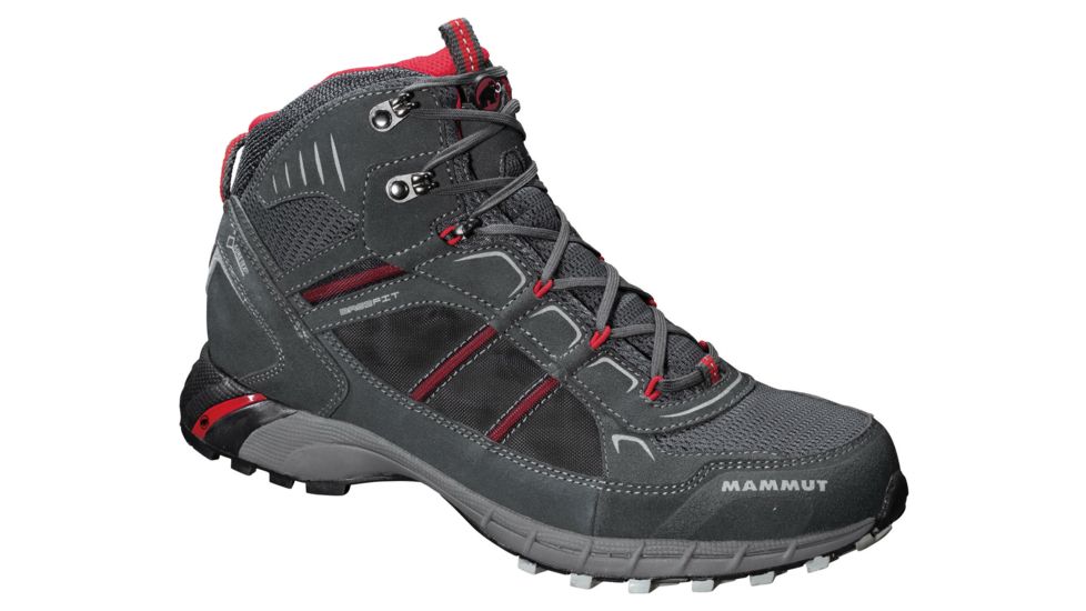 Mammut T Element Mid GTX Hiking Boot - Mens-Graphite/Inferno-Medium-8 US