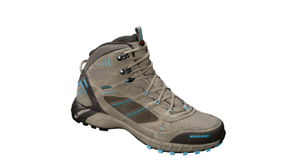 Mammut T-Element Mid - Women's - Dark Taupe/Light Carribean - 7 US