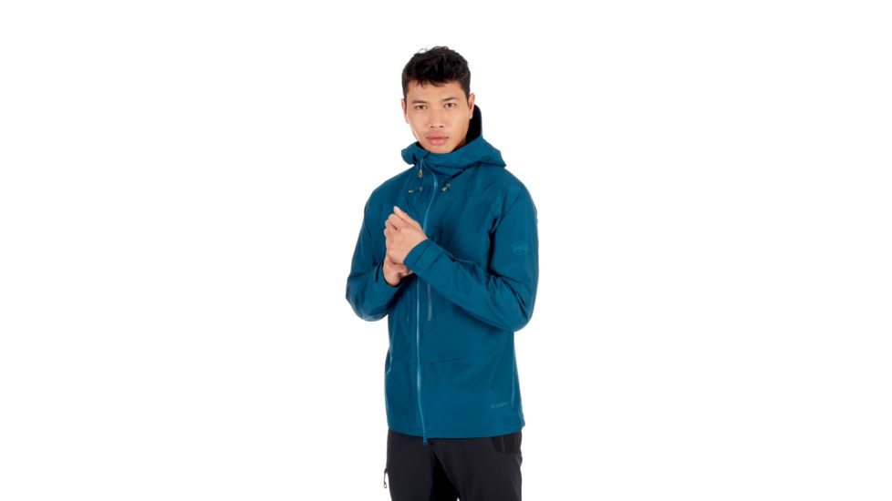 Mammut Teton HS Hooded Jacket - Mens, Poseidon, Small, 1010-26970-50134-113